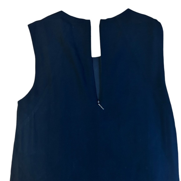 Rebecca Taylor Sleeveless Fringe Trim Shift Dress Black Size 0 - Picture 9 of 12